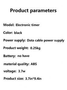 創意3d數字時鐘,掛牆式,led電子時鐘,鬧鐘,大尺寸 - 黑色 - 查看 7