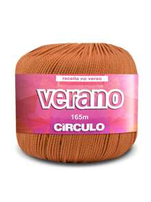 Linha Verano Circulo 50 Gramas Crochê Tricô - Biquinis - Caramelo - Visão 1