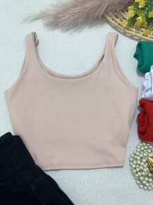 Women Tops - 杏色 - 查看 1