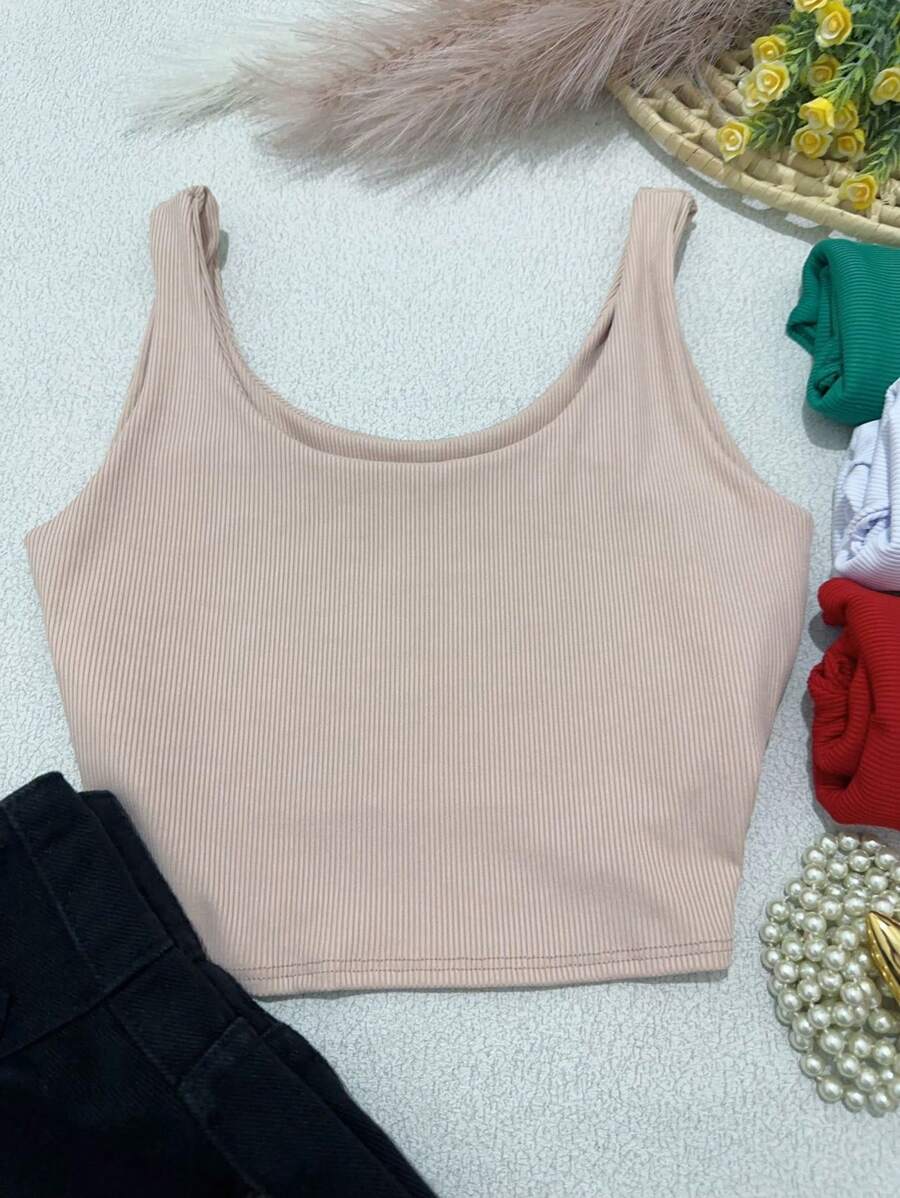 Women Tops - 杏色 - 查看 1