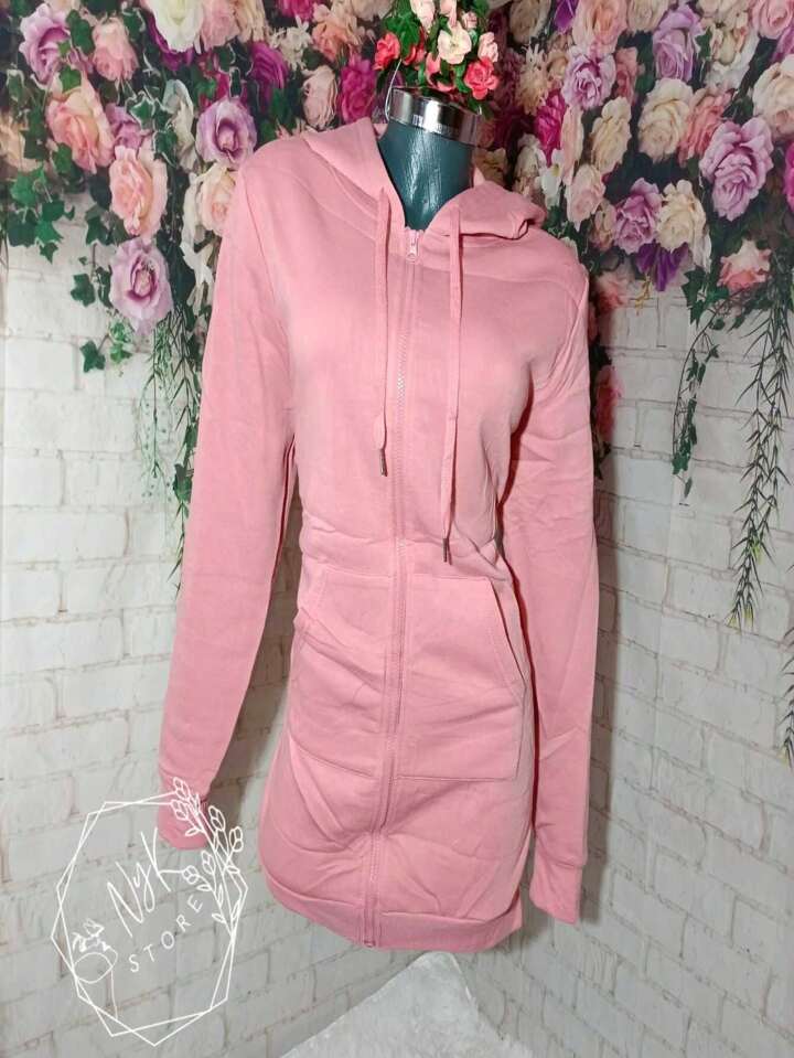 maxi sudadera con cierre