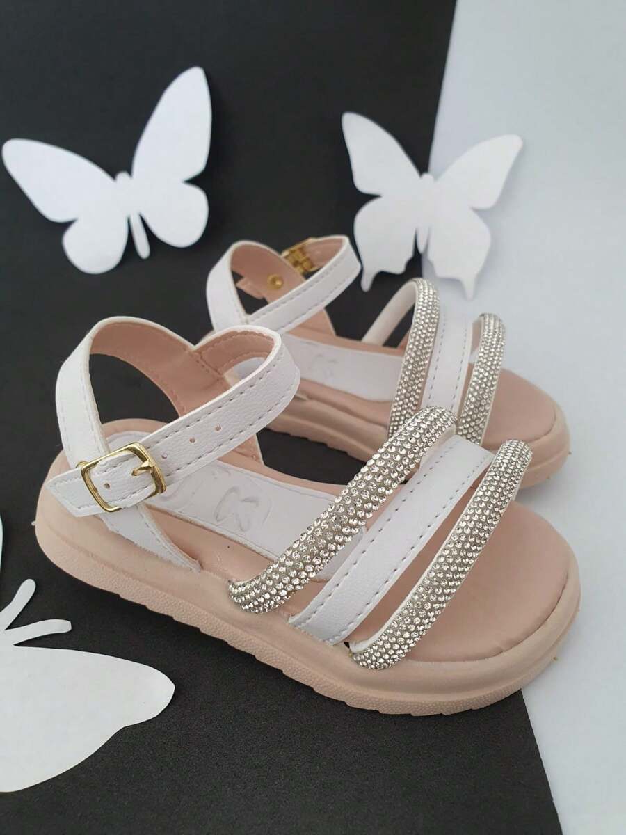 Kids Flat Sandals - 白色 - 查看 1
