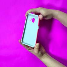 Funda para Móvil Carcasa Compatible con Samsung J2 Pro 2018 SM-J250 - Rosa coral - Ver 2