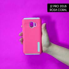 Funda para Móvil Carcasa Compatible con Samsung J2 Pro 2018 SM-J250 - Rosa coral - Ver 1