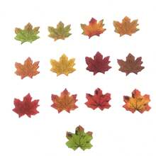 200pcs Mixed Colors Autumn Artificial Maple Leaf Festival Decoration Fall Fake Leaves Crafts Garland Wedding Party XMAS Thanksgiving Decor,8cm (50/100/200pcs), Valentine's Day, Gift Gifts Birthday Graduation,Fall Decor,Autumn,Fake Plants
