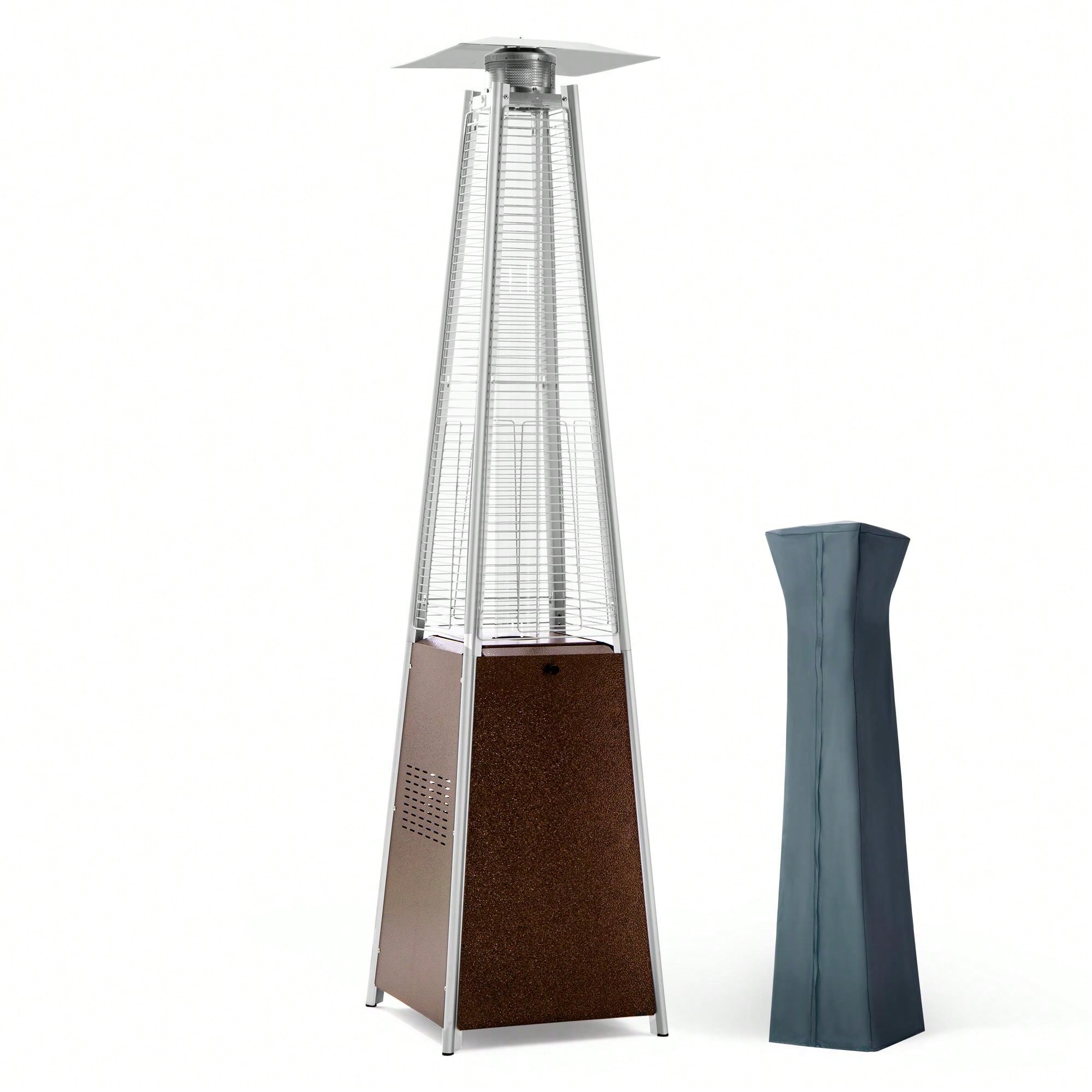 Pamapic Patio Heater, 42,000 BTU Pyramid Flame Outdoor Heater with
