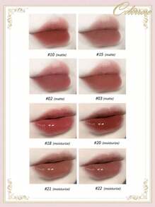COLORROSE Matte & Glossy Lipstick, Super Glossy Lipstick, High Pigment Lipstick, Moisturizing Cream Formula, Peach Tea Color - 00 peach black tea - View 6