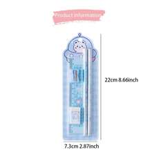 5 Piezas Set De Papelería De Regalo, Kit De Suministros De Estudio, Lápiz Y Conjunto De Papelería Para Estudiantes De Escuela Primaria - Multicolor - Ver 7