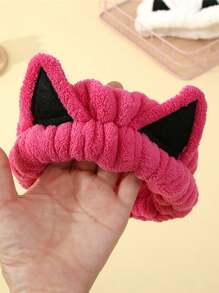 Diadema De Orejas De Gato - Rosa - Rosa Fucsia - Ver 2