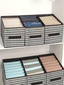 1 Miếng Họa tiết Nanh sói Gấp lại Túi bảo quản Có tay cầm , Có thể tái sử dụng Hộp Đối với Quần áo , Sách , Đồ Chơi , , Vật dụng trong nhà Tiết kiệm không gian Hộp đựng Đối với Tủ đóng tường , Tủ , Phòng ngủ , Nhà  , Ký túc xá - Nhiều màu - Xem 2