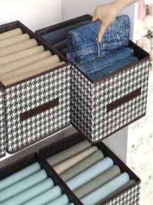 1 Miếng Họa tiết Nanh sói Gấp lại Túi bảo quản Có tay cầm , Có thể tái sử dụng Hộp Đối với Quần áo , Sách , Đồ Chơi , , Vật dụng trong nhà Tiết kiệm không gian Hộp đựng Đối với Tủ đóng tường , Tủ , Phòng ngủ , Nhà  , Ký túc xá - Nhiều màu - Xem 1