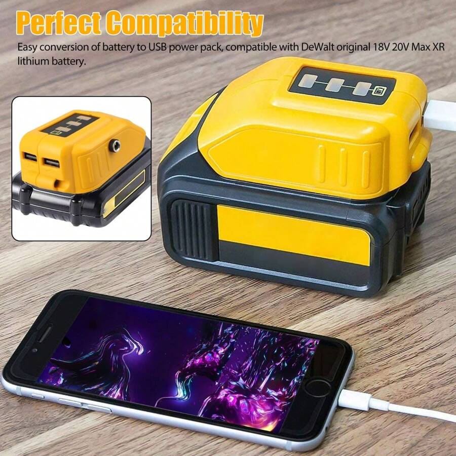 1pc USB Power Source Charger Adapter, Charger Converter Adapter Fit For
