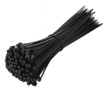 50pcs/pack Nylon Cable Ties, Lengthy Durable Zip Ties With Self-locking Thicktm Buckle, For Organizing And Securing Cables Wires