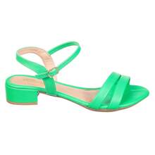 Women Heeled Sandals - màu xanh lá - Xem 2