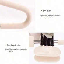 4 piezas creativo Percha Set con clips & Esponja con hombreras , multifuncional ahorro de espacio Perchas - Multicolor - Ver 5
