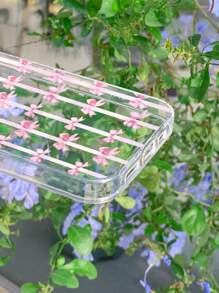 1入手工繪製帶蝴蝶設計的絲帶蝴蝶結印花手機殼,適用於iphone/三星手機 - 彩色 - 查看 3