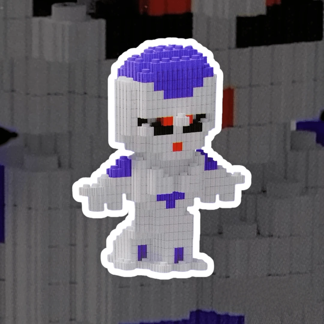 1 Set Juguete Mini Bloques De Construcción Villanos Personajes Drangon Ball Figura Para Armar - Blanco - Ver 1