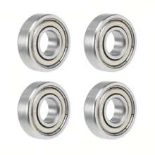 696zz深溝球軸承雙屏蔽696-zz 697zz 698zz 699zz,6mm X 15mm X 5mm碳鋼軸承(4入組) - 銀色 - 查看 2