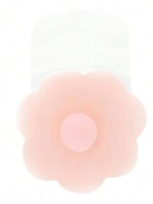 1對矽膠拉繩隱形防凸出乳頭貼,乳房提升貼 - 杏色 - 查看 4