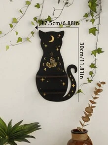 1 kệ trưng bày pha lê hình mèo đen, móc treo, kệ hình mặt trăng nổi, đựng pha lê, kệ gỗ treo tường dễ thương, giá đỡ pha lê để trưng bày đá, trang trí tường theo phong cách Gothic cho gia đình (Vui lòng không sửa đổi tiêu đề của mặt hàng đang bán, xin cảm ơn), trang trí nhà cửa, trang trí phòng, quà tặng trang trí tường, sinh nhật, tốt nghiệp, trang trí Halloween, trang trí mùa thu, trang trí nhà bếp - Nhiều màu - Xem 9
