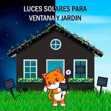 Luces Navideñas Solares, Serie Navidad 100 Led Solar Colores 10 M 8 Modos Diferentes Colores - Multicolor - Ver 4