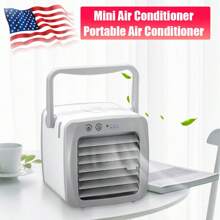 Portable Mini AC Air Conditioner Personal Cooling Fans Bedroom Air Cooler Fan - White - View 8