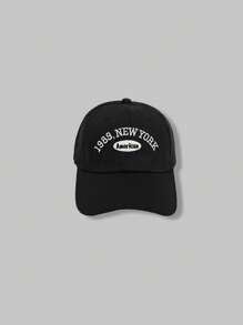 1 Pieza Gorra De Béisbol Negra - Negro - Ver 1