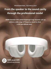 K72 Long Battery Life Low Latency Gaming Wireless Headset - White - White - View 5