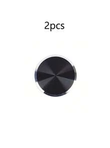 手機殼背面裝有2片圓形cd磁性貼片。可替換金屬板磁性車載手機支架的磁導片 - 黑色 - 查看 7