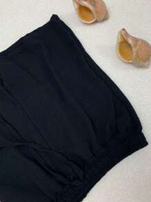 Women Shorts - 黑色 - 查看 3