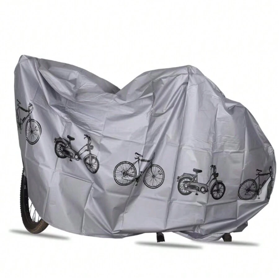 FUNDA PARA BICICLETA  A POLVO, FUNDAS PARA BICI LLUVIA Y POLVO - Plateado - Ver 1