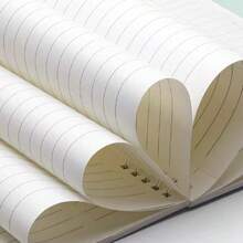 B5笔记本采用加厚线圈装订，防滑，适合学生使用，具有极具吸引力的Ins风格设计，中国风剪影系列，复古横线图案，随机 - 彩色 - 查看 9