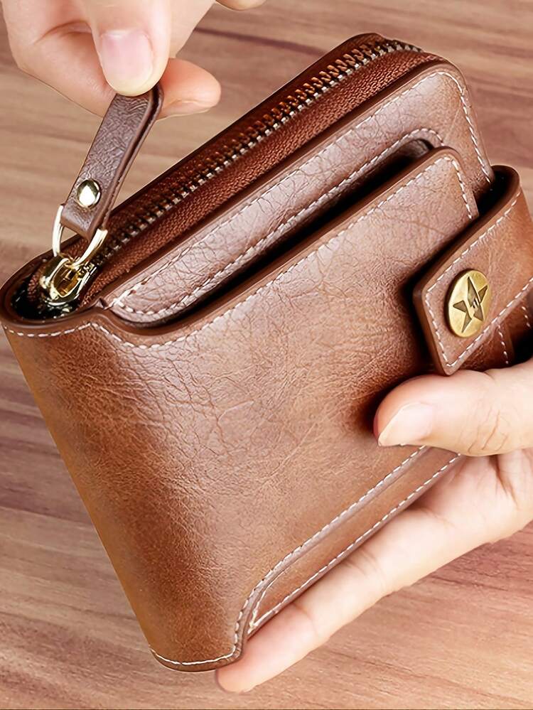 Portamonete Donna In Pelle PU Con Cuore – Mini Portafoglio Con Porta Carte E Finestra ID - 2