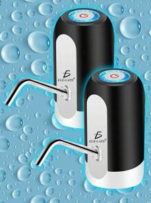Dispensador De Agua CON.96 con Bomba De Agua Electrico y Recargable 2 Pzs ELE-GATE - Blanco y Negro - Ver 1