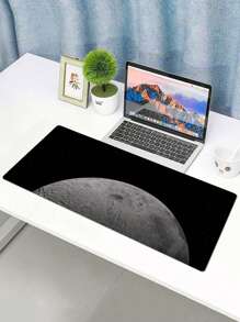 1pc Moon Pattern Anti-slip Gaming & Working Mouse Pad, Available In 4 Sizes - Purple - View 4
