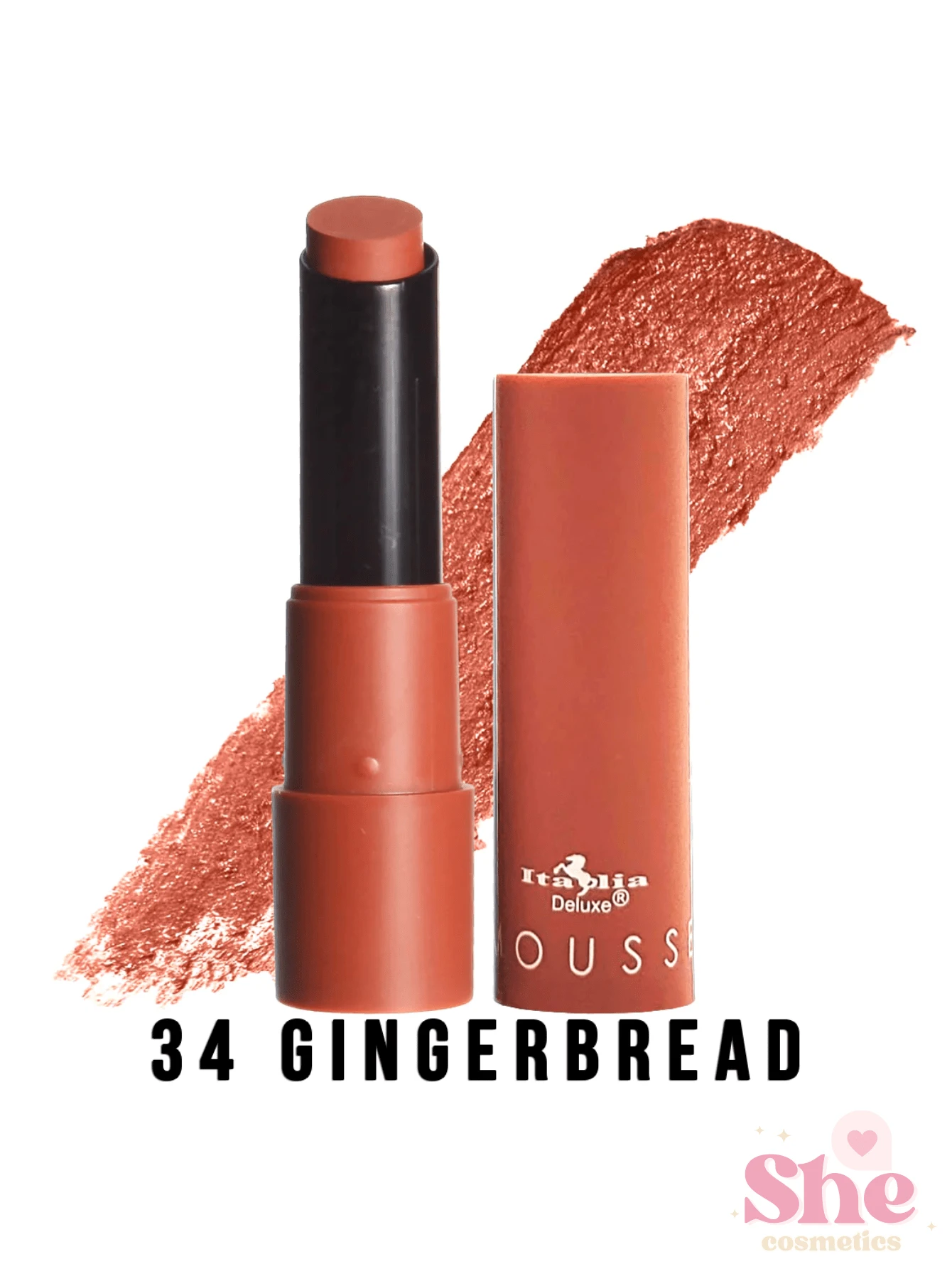 LABIAL MOUSSE MATTE 34 GINGERBREAD  ITALIA DELUXE - Multicolor - Ver 1
