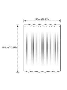 Sea Print Shower Curtain - Multicolor - View 7