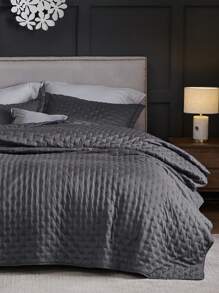 Bedsure Mother's Day Quilt Bedding Set - Soft Ultrasonic Quilt Set - Clover Bedspread, Includes 1 Quilt And 2 Pillow Shams(Twin Size Only Have 1 Pillow Sham), For Spring Decor, Wedding Decor, Easter Decor, Room Decor, Home Decor - Xám - Xem 1