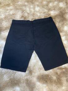 Men Denim Shorts - 黑色 - 查看 2