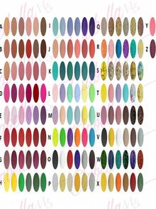 Gel Para Uñas Por Gamas (K,L,M,N,O,P,Q,R,S,T,V,W,X,Y,Z) - Neblina azul - Ver 2