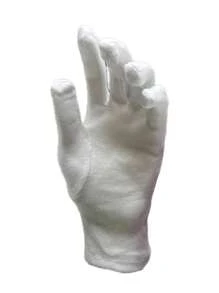 Guantes para Escolta, disfraz, Mesero, Vestuario, Homenaje - Blanco - Ver 1