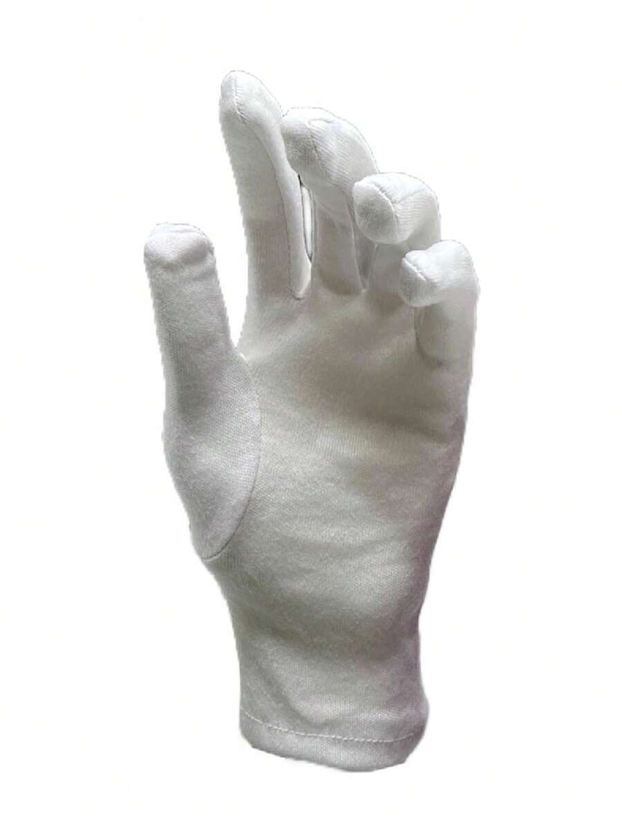 Guantes para Escolta, disfraz, Mesero, Vestuario, Homenaje - Blanco - Ver 1