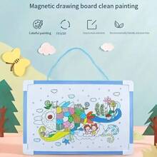 1块磁性双面小白板，可用于书写、绘画、办公备忘录，配有磁性笔和磁铁套装。 - 彩色 - 查看 8