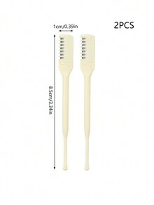 2入組雙頭鼻毛修剪器和清潔器,手動鼻毛夾和剪刀,男女均可使用
