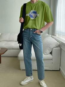 Men T-Shirts - 綠色 - 查看 4