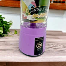 Licuadora portátil de Frutas,Mini Licuadora Vaso Portátil Recargable Usb 380ml - Morado - Ver 4