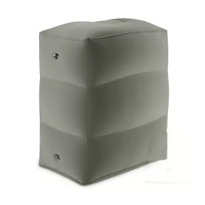 PVC 飛行睡眠擱腳枕飛機汽車巴士枕充氣旅行腳墊，可折疊，方便，升級您的旅行舒適度，可調節高度，適合女士，適合男士，適合學生擱腳枕，適合旅行旅行配件返回學校宿舍必需品足部吊床腿托