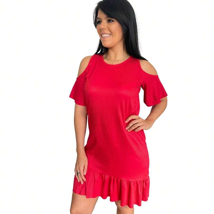Women Dresses - 紅色 - 查看 1