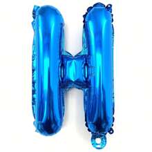 40 Inch Large Blue Letter Balloon Big Size Jumbo Mylar Foil Helium Balloon For Birthday Party Celebration Decorations, Alphabet A B C D E F G H I J K L M N O P Q R S T U V W X Y Z Graduation Season New Year's Anniversary Decor