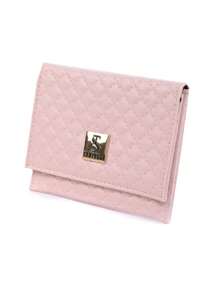 Carteira Feminina Porta Cartão e Documentos Pequena - Rosê - Visão 4